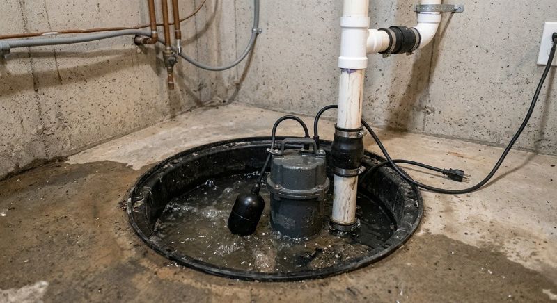Basement Drainage Installation in Warwick, RI