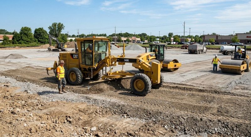 Parking Lot Excavation in Marietta, GA